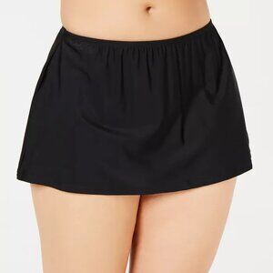 NWT Island Escape Women's Plus Size Tummy-Control Swim Skirt 16W-18W $50 LLL528